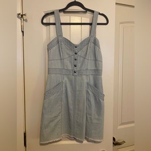 Express denim mini dress, size 10